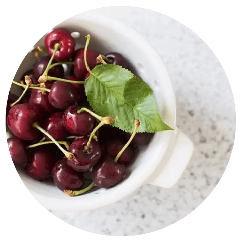 This photograph of cherries is an example of my photography work. This is just one way you can work with me in my capacity as a nutrition consultant.