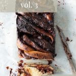 Chocolate and strawberry babka with a text overlay that reads Food Fails Volume 3 - feel good eating