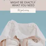 Two white females standing next to each other in white clothes. They have a lacy veil over their faces. Text overlay reads Why hitting diet rock bottom might be exactly what you need - feel good eating