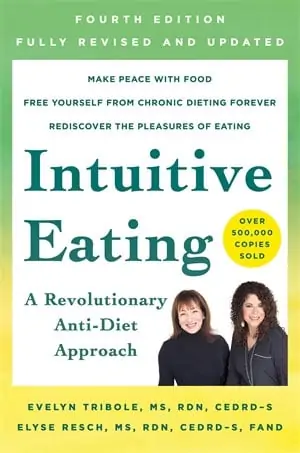 The cover of the Intuitive Eating book 4th Edition